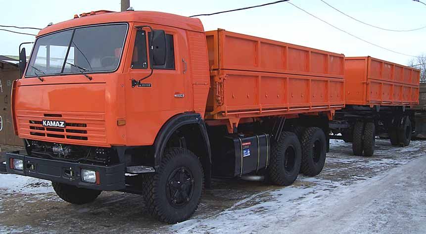 КамАЗ-55102 самосвал с/х г/п 7т. на 2 стороны с прицепом г/п 10т.